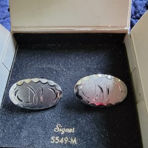 Sarah Coventry Monogramed Vintage Men's Cufflinks
